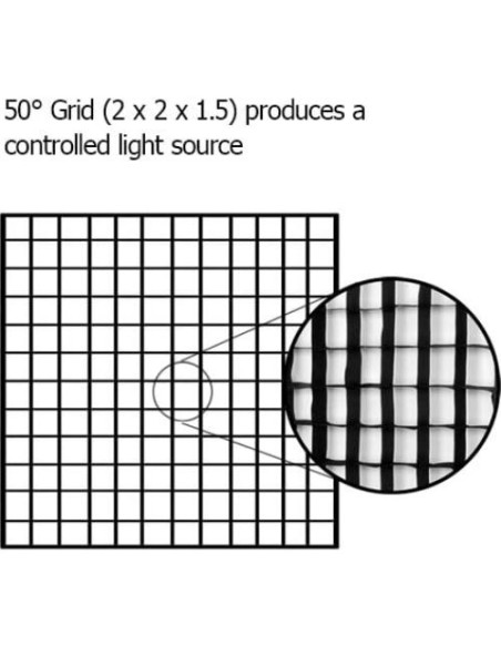 Softbox Plegable Fotodiox Pro 60x60 cm con Rejilla Eggcrate