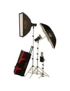 Kit de Estudio de Retrato Photogenic AKC990BK con 3 Luces Soft Box