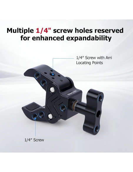 Abrazadera de Aluminio Mechrig 15-50mm para Cámara DSLR