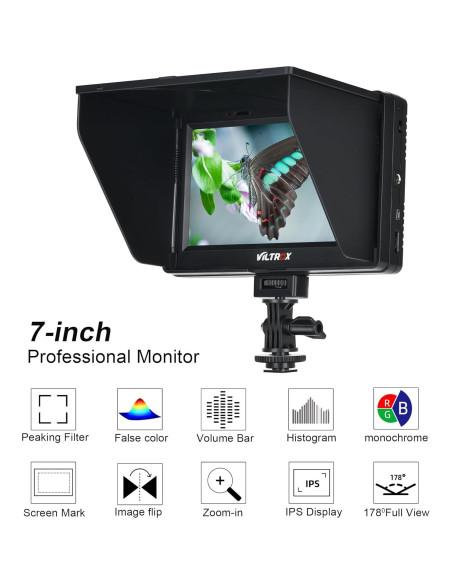 Monitor de Campo VILTROX DC-70 II 7" 4K HDMI con Batería