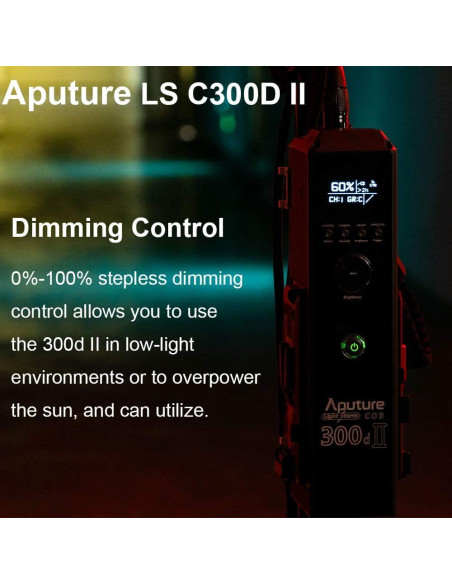 Aputure LS C300D Mark II Luz LED 350W 5500K Control Remoto