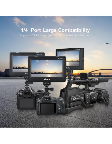 Monitor de Campo VILTROX DC-70 II 7" 4K HDMI con Batería