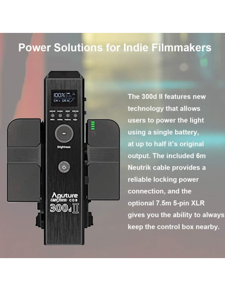 Aputure LS C300D Mark II Luz LED 350W 5500K Control Remoto