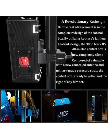 Aputure LS C300D Mark II Luz LED 350W 5500K Control Remoto