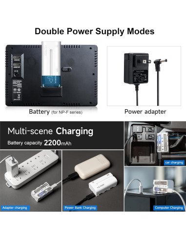 Monitor de Campo VILTROX DC-70 II 7" 4K HDMI con Batería