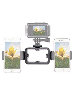 Soporte Triple de Zapata Fría Walway para Monitores y Micrófonos