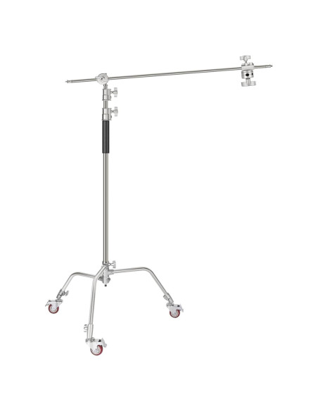 Soporte de Luz C Stand NEEWER 330cm con Ruedas y Brazo 120cm