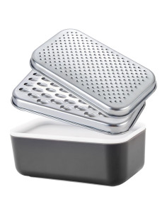 Rallador de Queso con Contenedor Ecookware - Acero Inoxidable