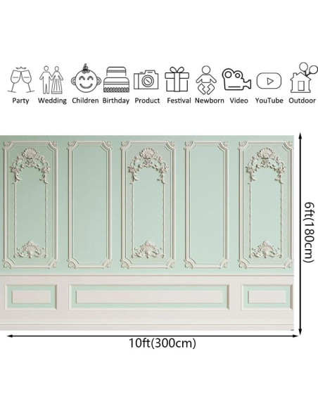 Fondo Fotográfico Vintage 300x180cm Vinilo Zling