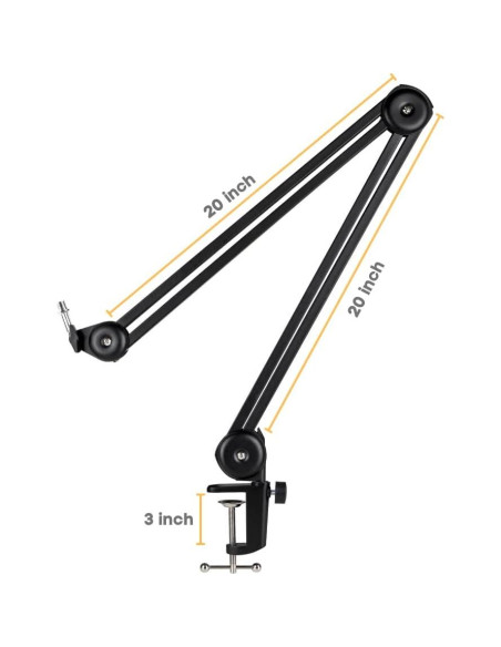 Soporte de Brazo de Micrófono Melon Audio GAZ-40 Plegable