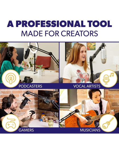 Soporte de Brazo de Micrófono Melon Audio GAZ-40 Plegable