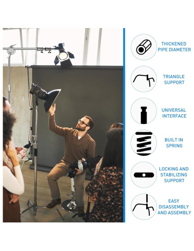 Soporte C con Brazo Giratorio Lapgood 330cm Alta Resistencia