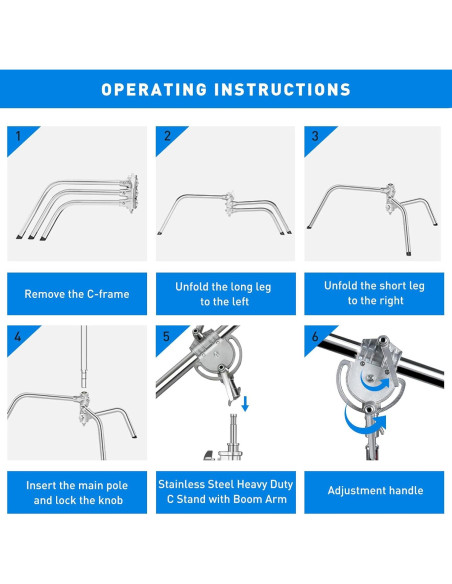 Soporte C con Brazo Giratorio Lapgood 330cm Alta Resistencia