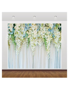Fondo de Boda Floral 3x2.5m Caaerttply Decoración Ceremonia