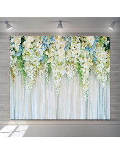 Fondo de Boda Floral 3x2.5m Caaerttply Decoración Ceremonia 2