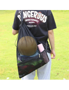 Bolsa de Playa de Malla Grande NATURAL STYLE 66x46 cm 2