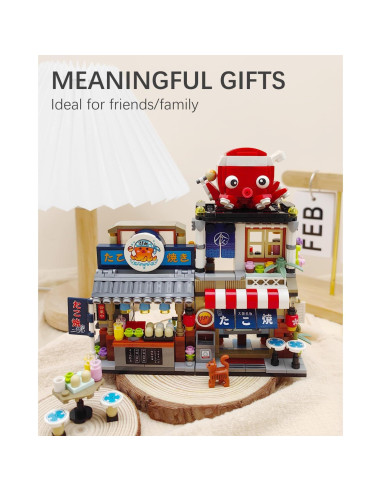 Conjunto de Bloques de Construcción Takoyaki LUOGFYNI 722 Piezas
