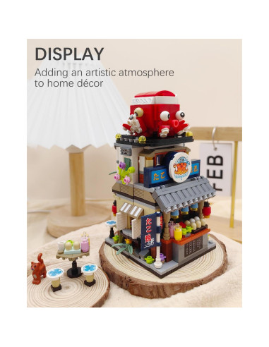 Conjunto de Bloques de Construcción Takoyaki LUOGFYNI 722 Piezas