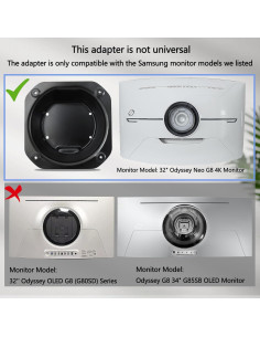 Adaptador de Montaje en Pared Odyssey G8 32" Metal OEM 2