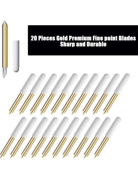 Cuchillas de Punta Fina Premium Niantime 20 Pcs para Maker y Explore