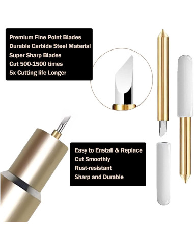 Cuchillas de Punta Fina Premium Niantime 20 Pcs para Maker y Explore