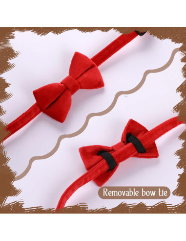 Collares de Gato Ajustables Sliverdew 2 Pcs Terciopelo con Campana