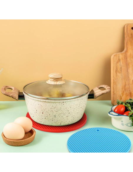 Tapetes de Silicona Antideslizantes homEdge - 6 Paquetes 18 cm