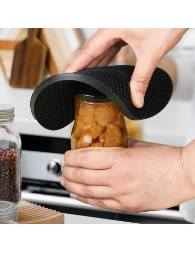 Tapetes de Silicona Antideslizantes homEdge - 6 Paquetes 18 cm