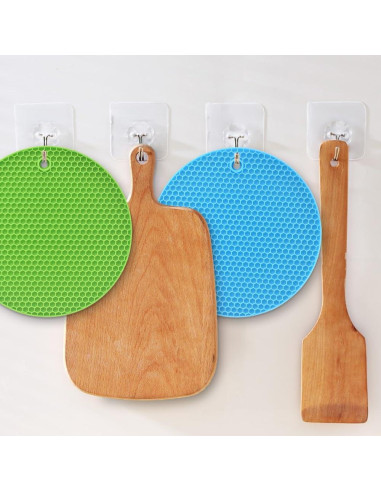 Tapetes de Silicona Antideslizantes homEdge - 6 Paquetes 18 cm