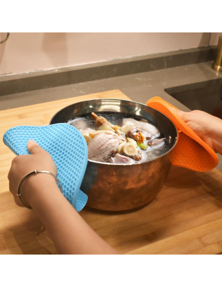 Tapetes de Silicona Antideslizantes homEdge - 6 Paquetes 18 cm