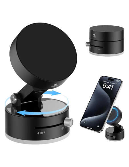 Soporte para Teléfono con Succión Magnética Sanqi XO-C170 Negro