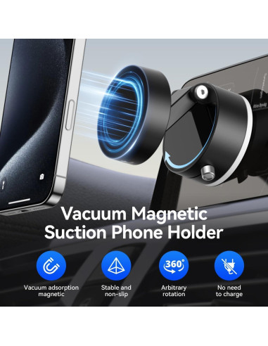Soporte para Teléfono con Succión Magnética Sanqi XO-C170 Negro