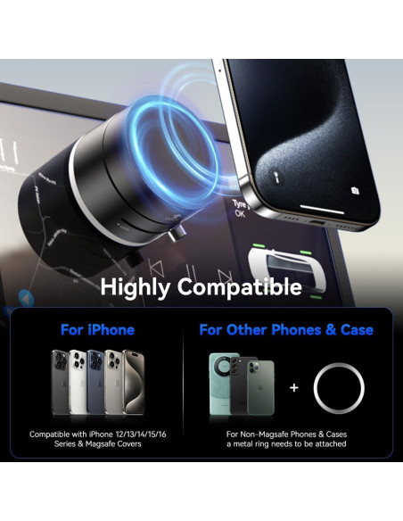 Soporte para Teléfono con Succión Magnética Sanqi XO-C170 Negro