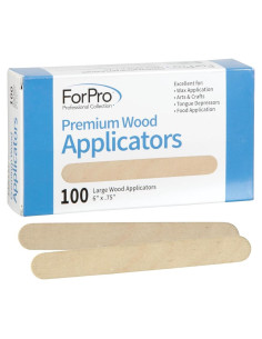 Aplicadores de Madera Premium ForPro 100 Unidades 15.24 cm