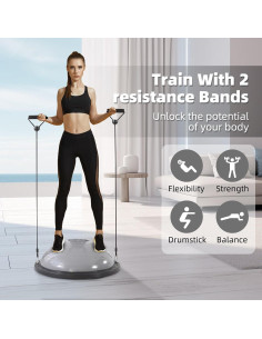 Bola de Equilibrio CDEN con Bandas de Resistencia - 58.4 cm 2