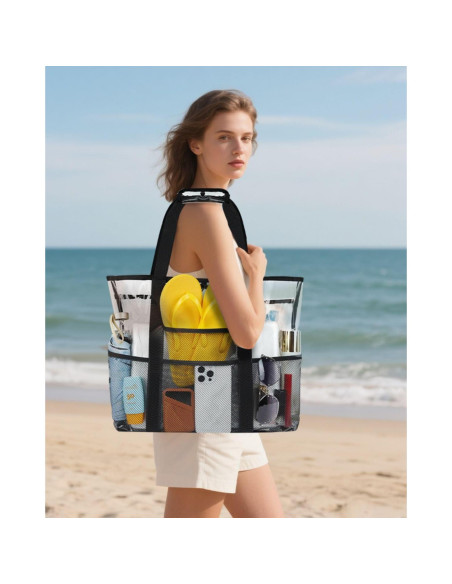 Bolsa de Playa XL Maffuno Impermeable 40L Negra