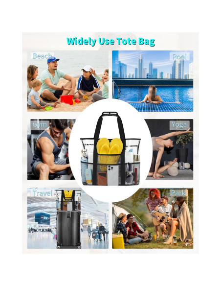 Bolsa de Playa XL Maffuno Impermeable 40L Negra