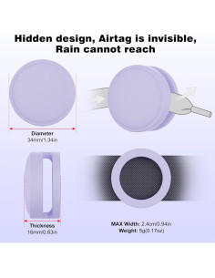 Soporte para AirTag SkyArmor 2 Paquete Silicona Niños 2