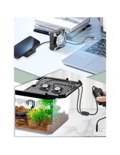 Ventilador USB Mini 40mm AmRunJe x2 - Enfriador Compacto 5V 2