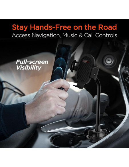 Soporte para Teléfono en Portavasos HyperGear - Ajustable 360