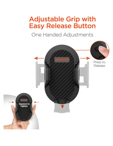 Soporte para Teléfono en Portavasos HyperGear - Ajustable 360