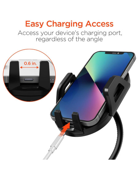 Soporte para Teléfono en Portavasos HyperGear - Ajustable 360