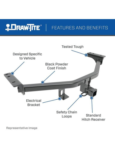 Enganche de Remolque Clase 3 Draw-Tite 75579 1814 kg