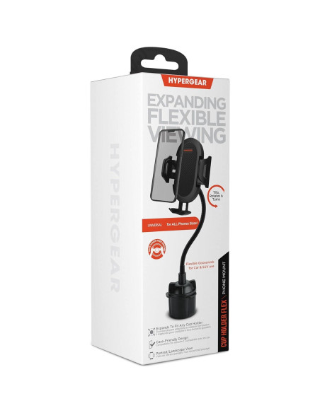Soporte para Teléfono en Portavasos HyperGear - Ajustable 360
