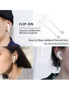 Pendientes Clip para AirPods Pro NILSTOREY - Anticaída, Unisex 2