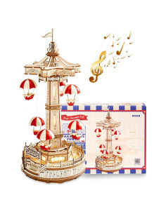 Rompecabezas 3D de Madera ROKR EA01 con Música y LED