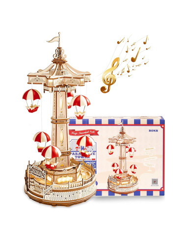 Rompecabezas 3D de Madera ROKR EA01 con Música y LED