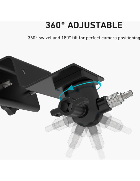 Soporte para canalón Holicfun para cámaras de seguridad blanco