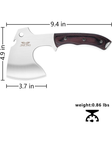 Hacha de Camping JXE JXO 24.1 cm Mango Completo con Funda