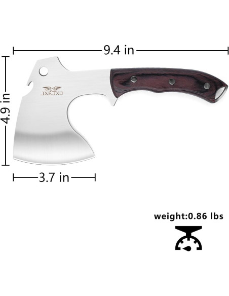 Hacha de Camping JXE JXO 24.1 cm Mango Completo con Funda